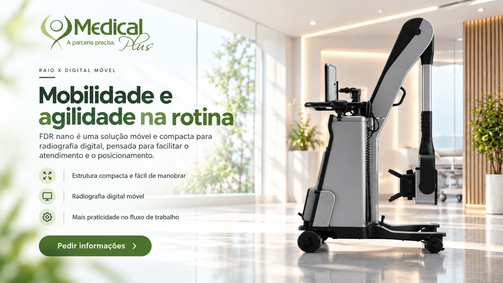 FDR nano - equipamento móvel de radiografia digital